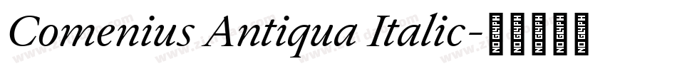 Comenius Antiqua Italic字体转换